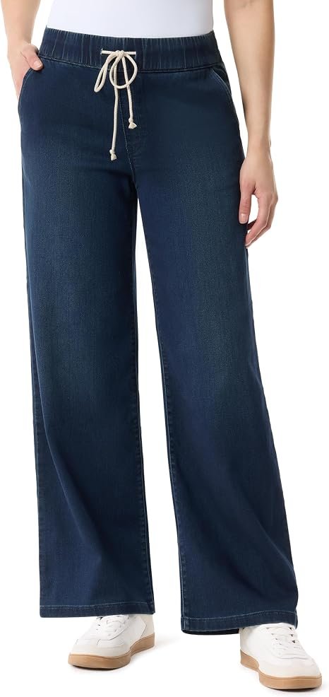 Gloria Vanderbilt Pull-On Wide Leg Jeans